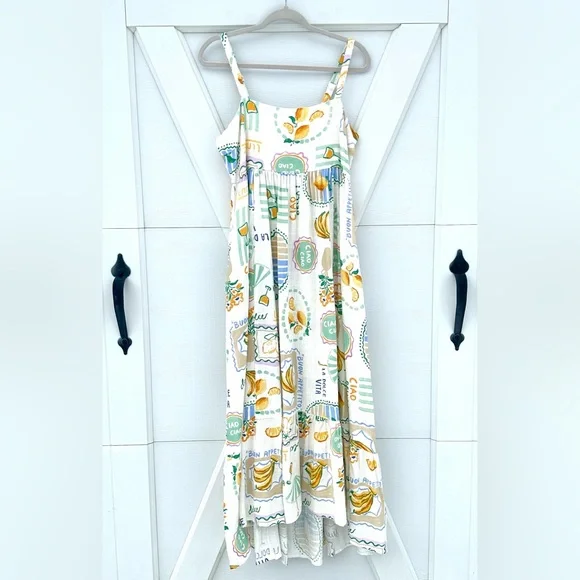 Paper Heart | Dresses | Paper Heart Anthropologie Fruit Linen Blend Maxi  Dress | Poshmark
